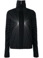 Rick Owens - Embroidered Jacket - Women - Cotton/acrylic/cupro/wool - 40, Black, Cotton/acrylic/cupro/wool