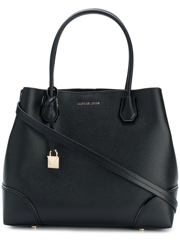 Michael Michael Kors Padlock Tote - Black