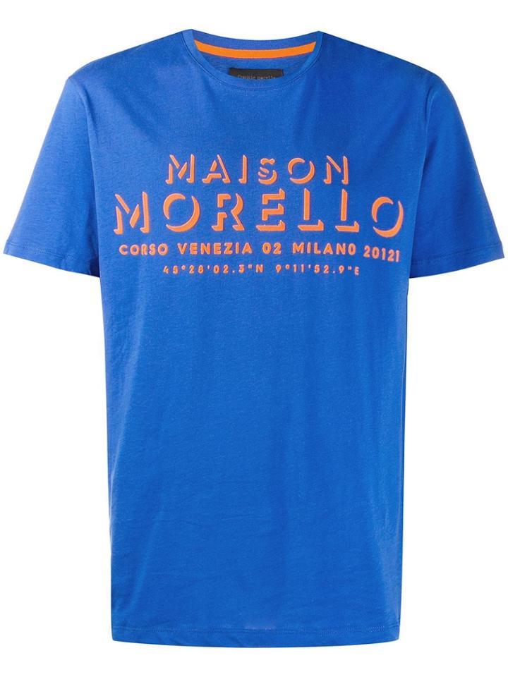 Frankie Morello Logo Print T-shirt - Blue