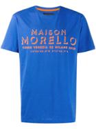 Frankie Morello Logo Print T-shirt - Blue