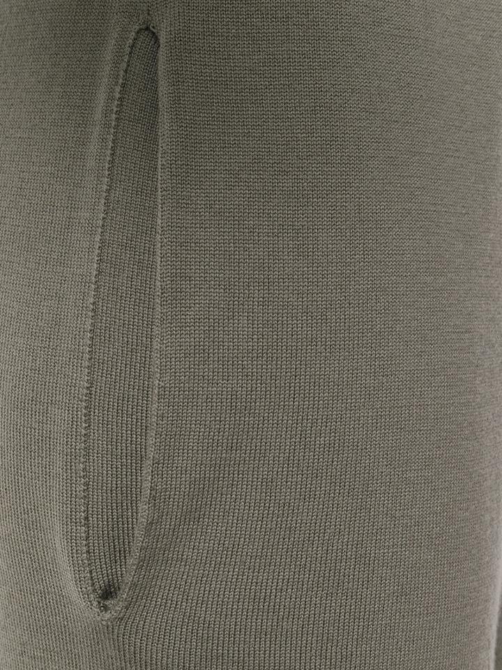 Rick Owens - Low Slung Cropped Track Pants - Women - Virgin Wool - M, Grey, Virgin Wool