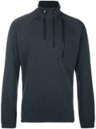 Y-3 Zipped V-neck Sweatshirt, Men's, Size: Large, Grey, Cotton/polyester