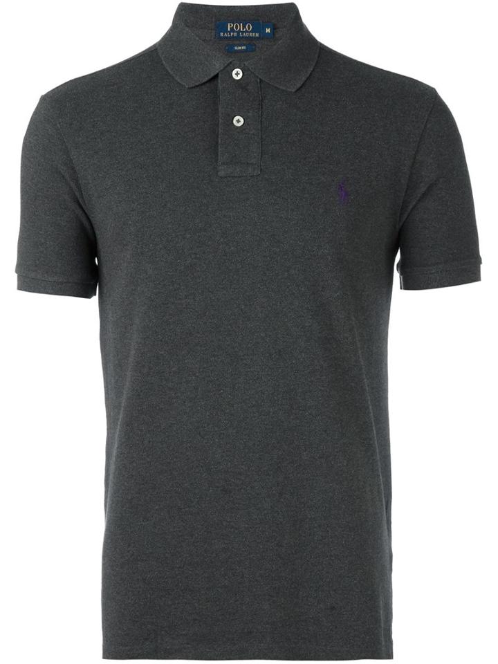 Polo Ralph Lauren Embroidered Logo Polo Shirt, Men's, Size: Small, Grey, Cotton