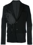 Yohji Yamamoto K-opan Notch J B Jacket, Men's, Size: 4, Black, Cupro/wool