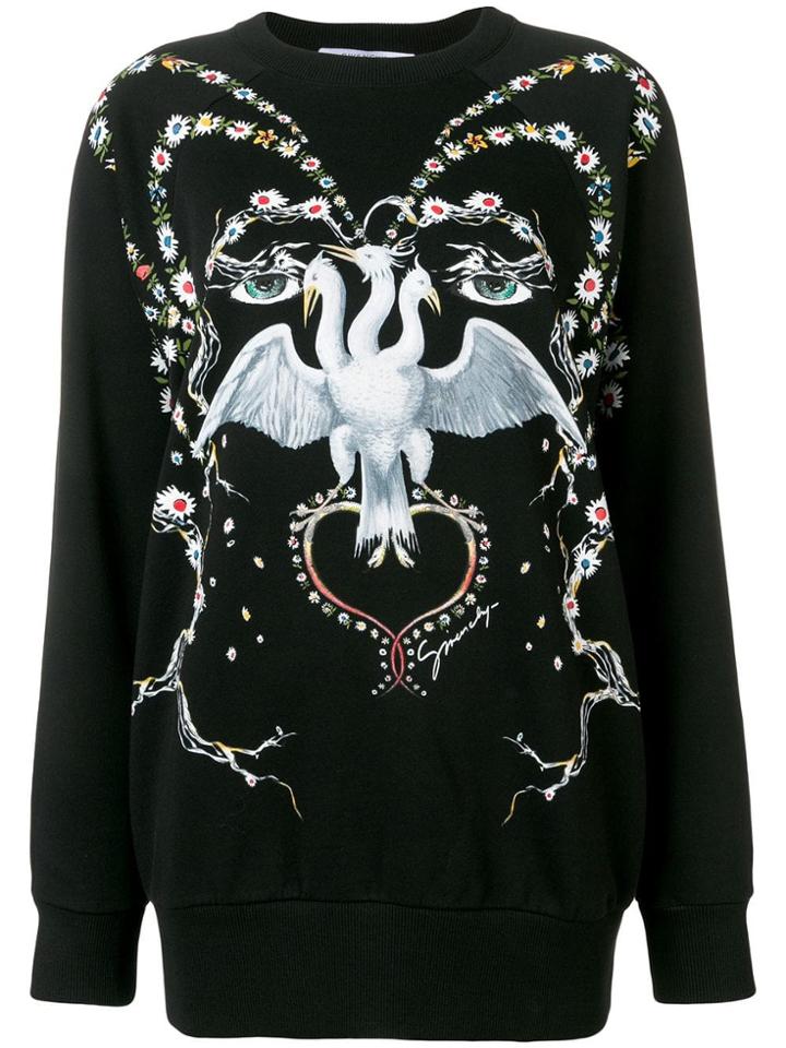 Givenchy Bird Printed Sweatshirt - Black