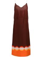 Marco De Vincenzo Printed V-neck Dress - Red