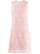 Dolce & Gabbana Lace Mini Sheath Dress - Pink