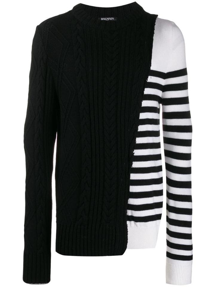 Balmain Destructured Jumper - Black