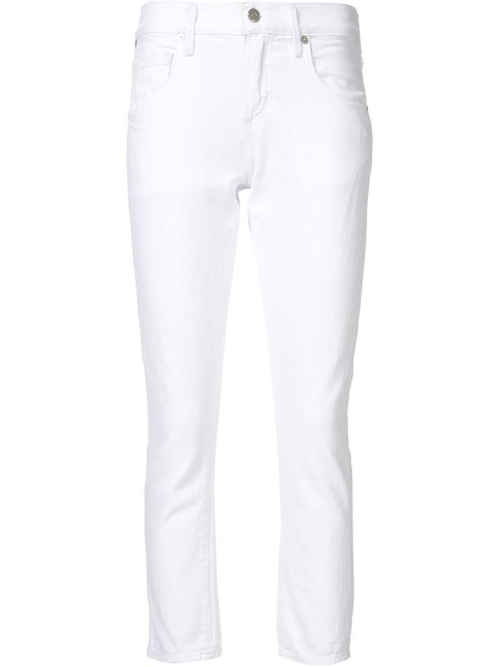 Citizens Of Humanity Skinny Fit Jeans, Women's, Size: 25, White, Cotton