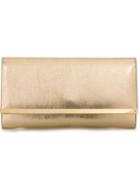 Jimmy Choo Maia Clutch, Women's, Grey, Calf Leather/metal Other