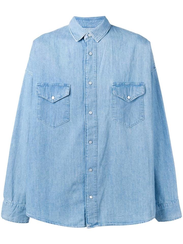 Levi's: Made & Crafted Oversized Denim Shirt - Blue