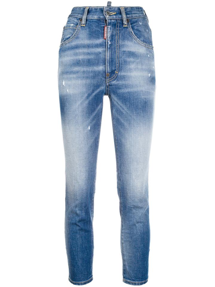 Dsquared2 High Waist Twiggy Jeans - Blue
