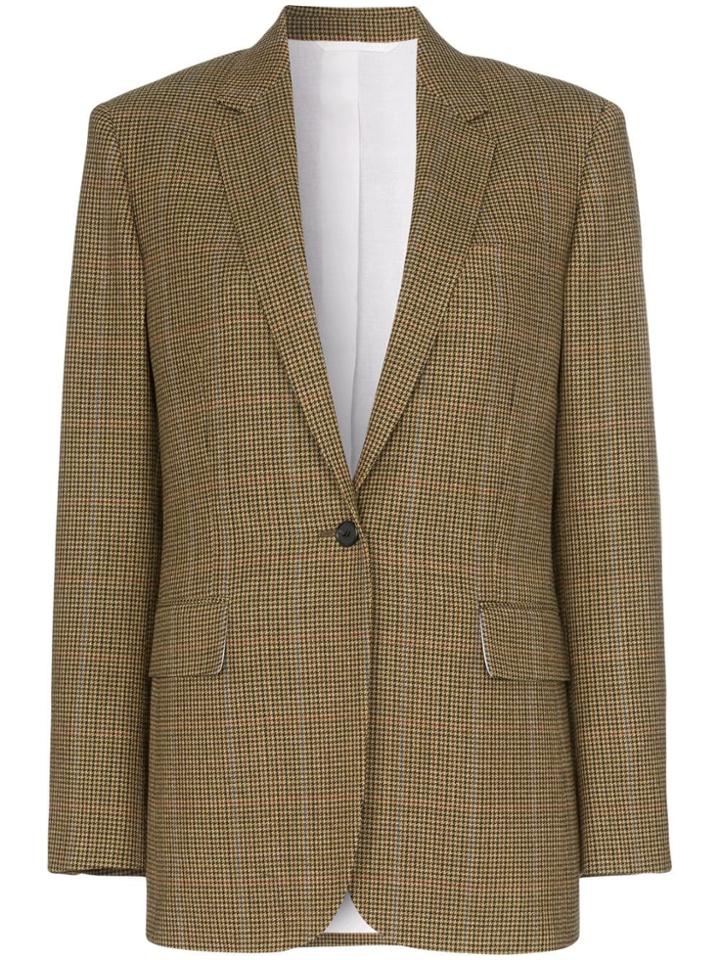 Calvin Klein 205w39nyc Single-breasted Check Wool Blazer - Brown