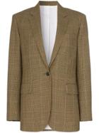 Calvin Klein 205w39nyc Single-breasted Check Wool Blazer - Brown