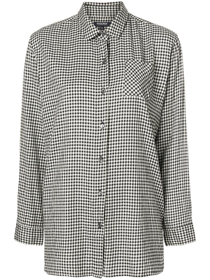 Woolrich Fine Check Shirt - White