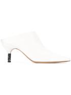 Gabriela Hearst Pointed Toe Mules - White