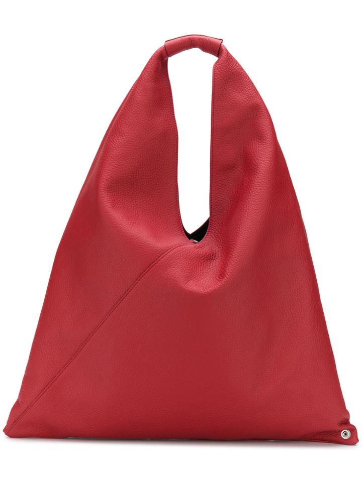 Mm6 Maison Margiela Slouched Hobo Tote - Red