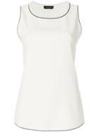 Piazza Sempione Contrast Trim Tank - Nude & Neutrals