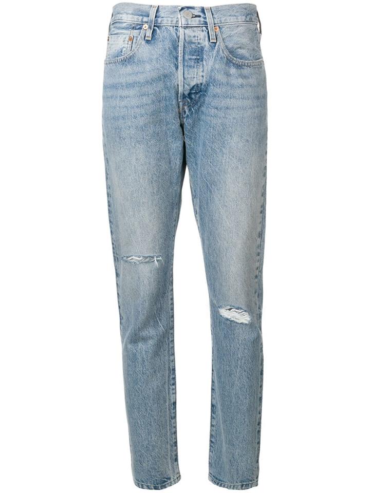 Levi's Slash Knee Slim-fit Jeans - Blue