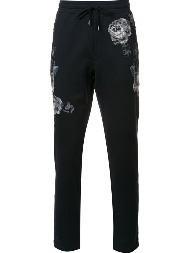 Dolce & Gabbana Floral Embroidered Track Pants