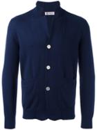 Brunello Cucinelli Button Up Cardigan, Men's, Size: 50, Blue, Cotton