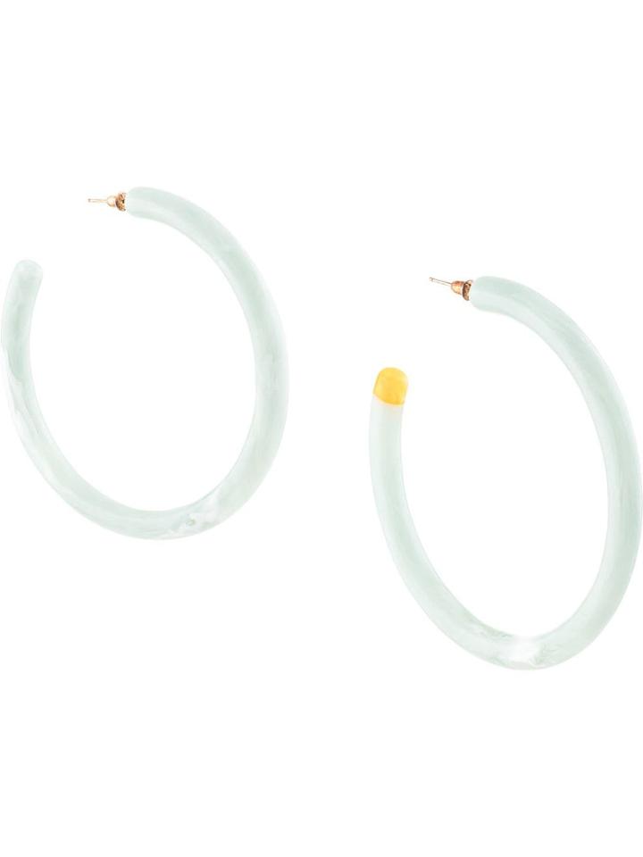 Cult Gaia Hoop Earrings - Green