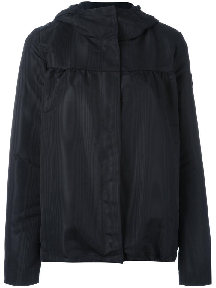 Moncler Gamme Rouge Hooded Jacket, Women's, Size: Ii, Black, Polyester/silk