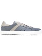Tod S Perforated Detail Low-top Sneakers, Men's, Size: 9, Blue, Leather/rubber