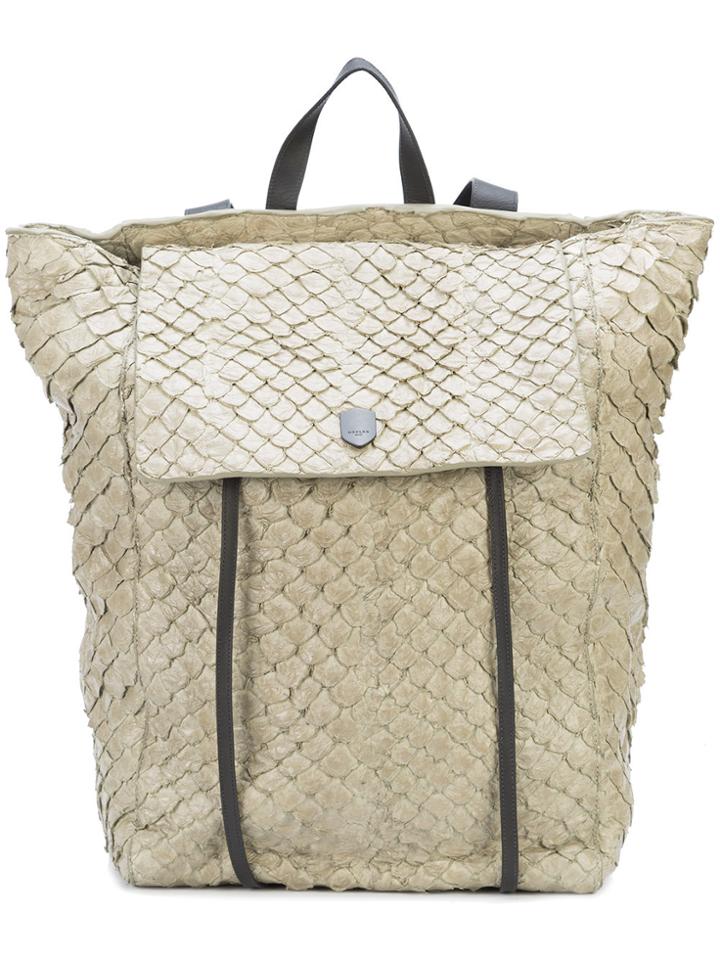 Osklen Marajo Backpack - Nude & Neutrals