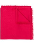 Fendi Fringed Edge Scarf - Red