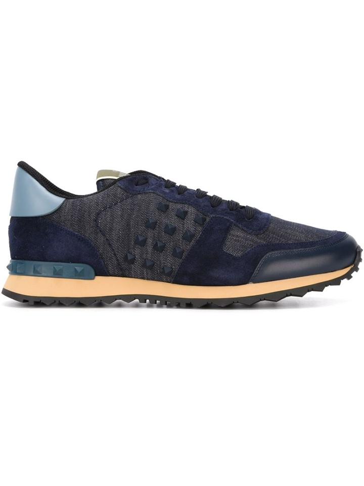 Valentino 'rockrunner' Denim Sneakers