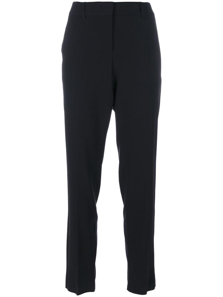 Armani Collezioni High Waist Trousers - Black