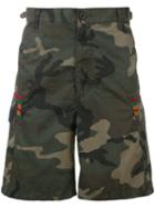 Facetasm - Camouflage Print Shorts - Men - Cotton/nylon - 4, Green, Cotton/nylon