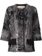 Marni Lamb Fur Jacket - Grey
