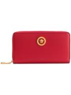 Versace Tribute All-around Zipped Wallet - Red