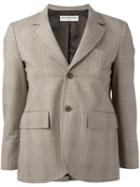 Balenciaga Check Blazer, Women's, Size: 36, Nude/neutrals, Cotton/cupro
