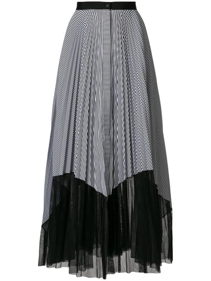 Smarteez Contrast Layered Skirt - Black