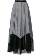 Smarteez Contrast Layered Skirt - Black