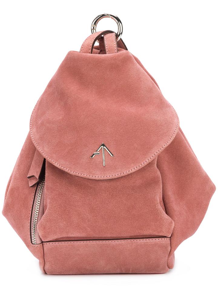 Manu Atelier Flap Backpack - Pink & Purple
