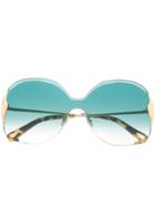 Chloé Eyewear Milla Sunglasses - Gold