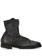 Guidi Zip Up Ankle Boots - Black