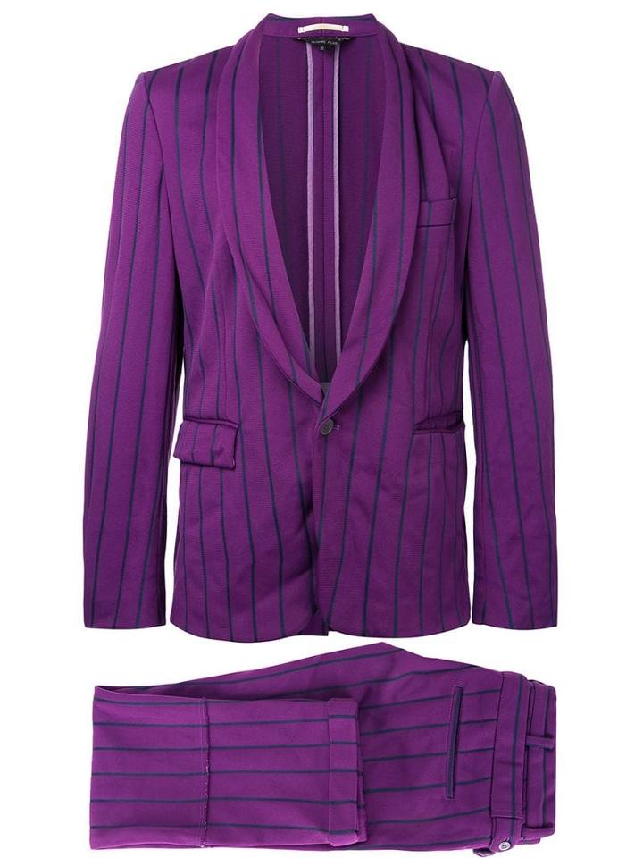 Comme Des Garçons Pre-owned Pinstripe Suit - Purple