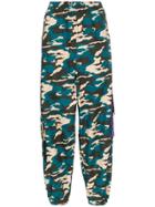 Natasha Zinko Camo Print Drop Waist Utility Pocket Sweatpants -