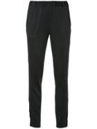 08sircus Elasticated Waist Cigarette Trousers - Black