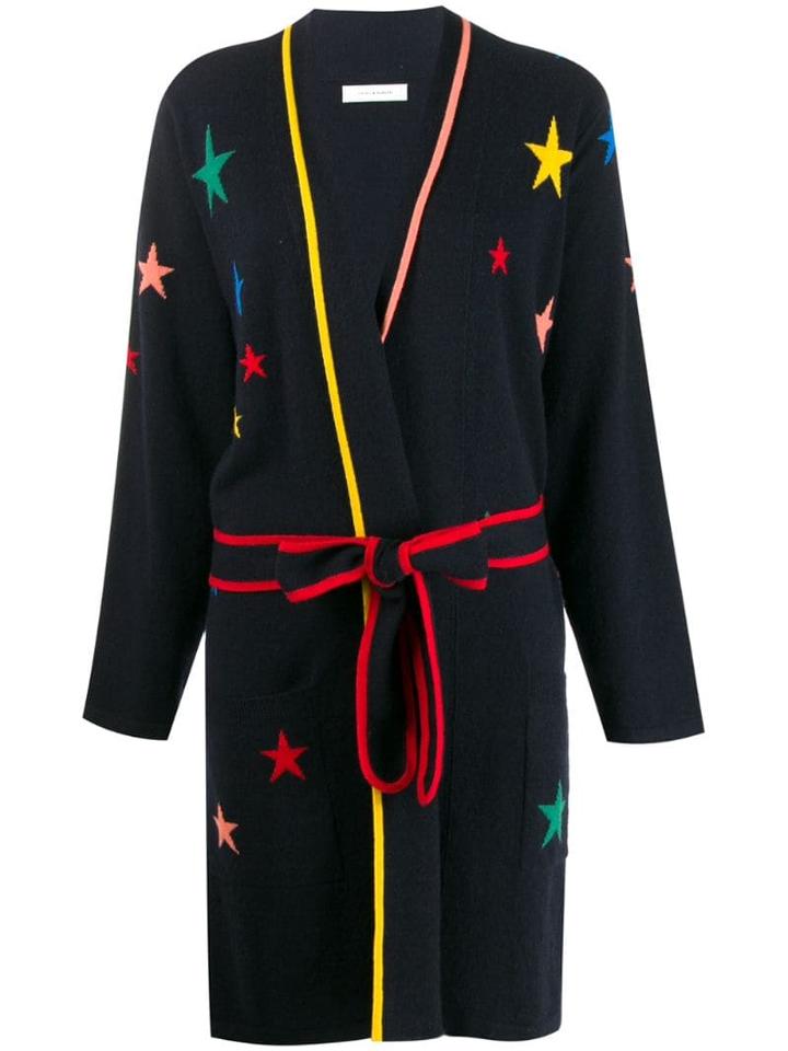 Chinti & Parker Star Print Cardi-coat - Blue