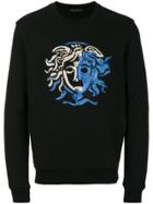 Versace Coloured Medusa Sweatshirt - Black