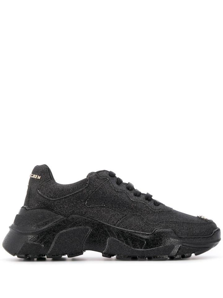 Philipp Plein Crystal Runner Sneakers - Black