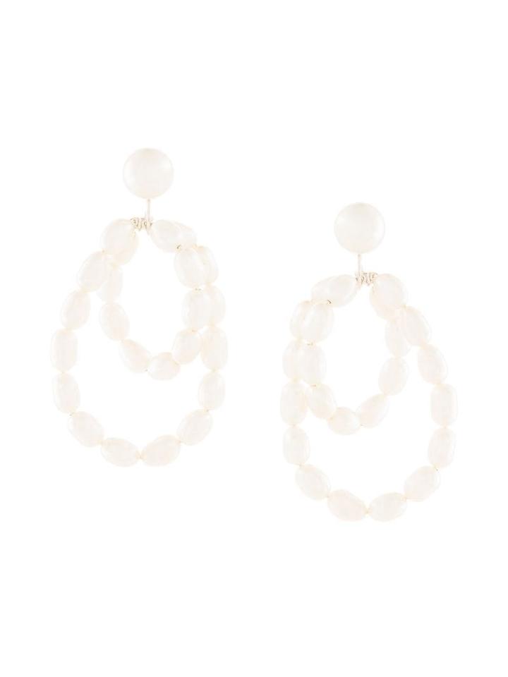 Natasha Schweitzer Coco Earrings - White