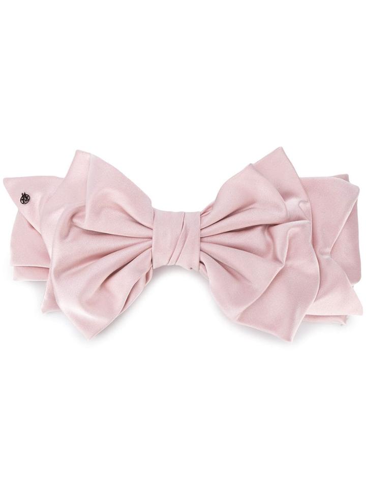 Maison Michel Bow Detail Headband - Pink
