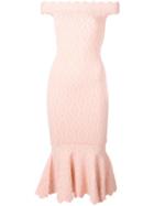 Jonathan Simkhai Off-shoulders Fitted Dress, Women's, Size: Xs, Nude/neutrals, Rayon/nylon/spandex/elastane